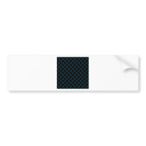 Two Bands Small Diamond - Cerulean on Black Bumper Sticker