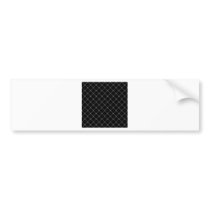 Two Bands Small Diamond - Gray on Black Bumper Sticker