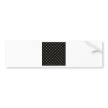 Two Bands Small Diamond - Khaki on Black Bumper Sticker