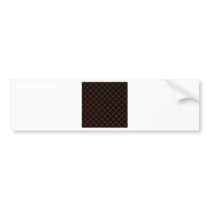 Two Bands Small Diamond - Mahogany on Black Bumper Sticker