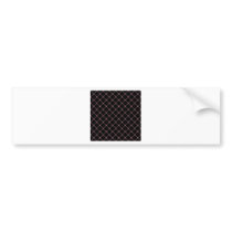 Two Bands Small Diamond - Puce on Black Bumper Sticker