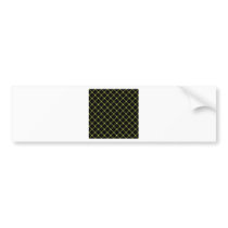 Two Bands Small Diamond-Unmellow Yellow on Black Bumper Sticker