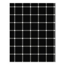 Two Bands Small Square - Beige on Black Letterhead Template