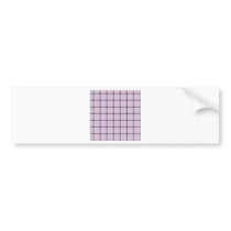 Two Bands Small Square - Black on Thistle Bumper Stickers