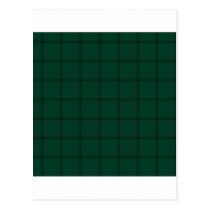 Two Bands Small Square - Dark Green1 Post Card