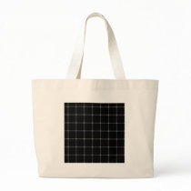 Two Bands Small Square - Gray on Black Bags