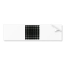 Two Bands Small Square - Honeydew on Black Bumper Sticker