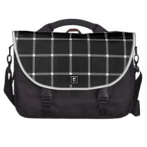 Two Bands Small Square - Honeydew on Black Commuter Bag