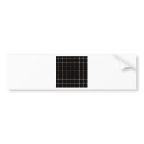 Two Bands Small Square - Khaki on Black Bumper Sticker