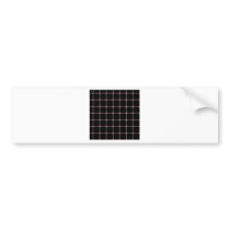 Two Bands Small Square - Pink on Black Bumper Sticker