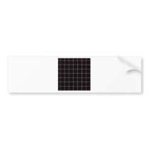 Two Bands Small Square - Puce on Black Bumper Stickers