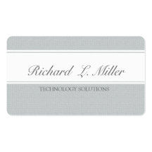 Two Bands Unique Plain Elegant Business Card