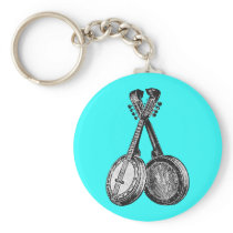 Two Banjos Keychain
