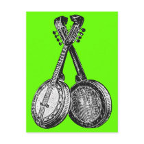 Two Banjos Post Cards