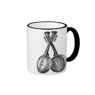 Two Banjos Ringer Coffee Mug