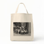 Two Beautiful Girls and One Grumpy Old Man Canvas Bags