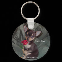 Two Beautiful Roses keychains by mickeyelvis128 Two Beautiful Roses keychains