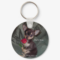 Two Beautiful Roses keychains