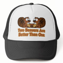 Two Beavers Are Better Than One Mesh Hat