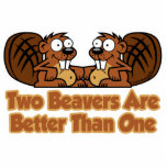Two Beavers Are Better Than One Photo Sculpture