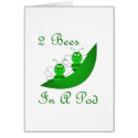 Two Bees In A Pod Greeting Card