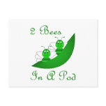 Two Bees In A Pod Postcard