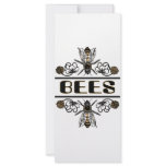 two bees with clover trans1 rack card template