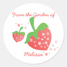 Two Berries Round Stickers
