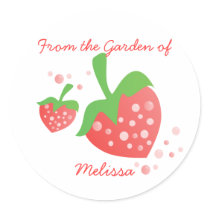 Two Berries Round Stickers