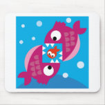 Two big fishes mouse pads