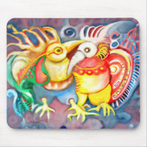 ** Two Big Precolumbian PoP Birds ** mousepads