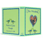 Two birdies kissing Wedding Album binders