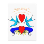 Two Birds In Love postcards