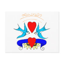 Two Birds In Love Postcards