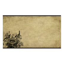 Two Birds & Their Nest- Prim Biz Cards Business Card Template
