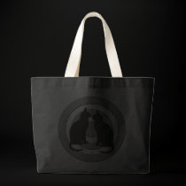 Two Black Cats Tote bags