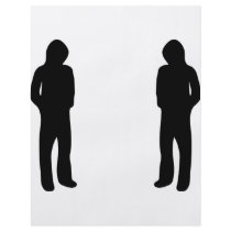 two black cool guys icon flyers