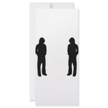 two black cool guys icon rack cards