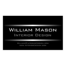 Two Black Stripes Professional Business Card