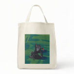 Two Black Swans  on Water Painting Tote Bags bags