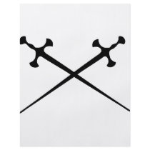 two black swords icon flyers