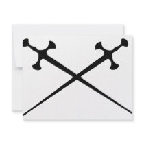two black swords icon invitations