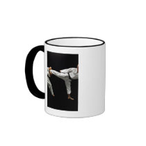 Two Blackbelts Sparring 2 Mugs