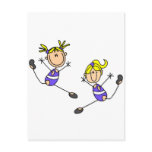 Two Blond Girl Gymnast Tshirts and Gifts Postcard