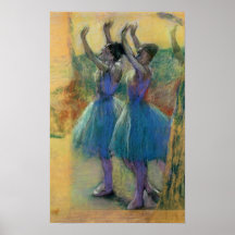 Two Blue Dancers Print