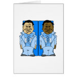 Two Blue Grooms Cards