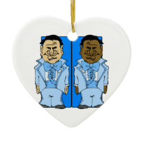 Two Blue Grooms Christmas Tree Ornament