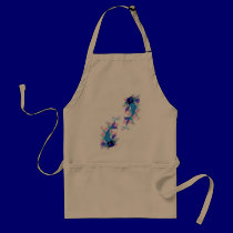 Two Blue Koi Aprons aprons