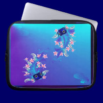 Two Blue Koi  Electronic Bags laptop sleeves