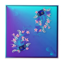Two Blue Koi Tiles tiles
